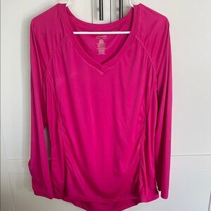 Jockey Women's Fuchsia Long Sleeve Tee